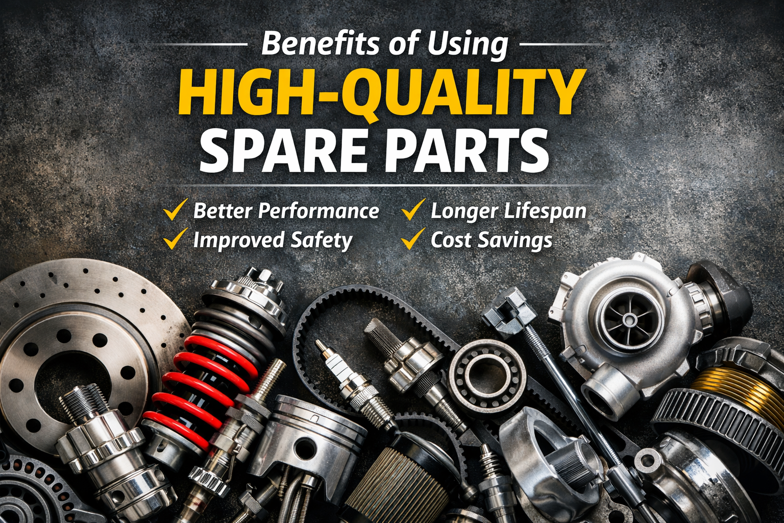 Benefits of Using High-Quality Spare Parts